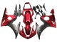 Migliori Kit Carena Moto Yamaha YZF R6 2003-2004 - Rosso Nero Opaco