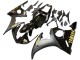 Migliori Carena Moto Yamaha YZF R6 2003-2004 - Nero Lucido Nero Opaco Oro Decals