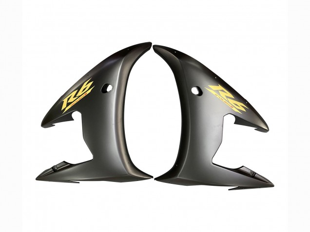 Migliori Carena Moto Yamaha YZF R6 2003-2004 - Nero Lucido Nero Opaco Oro Decals