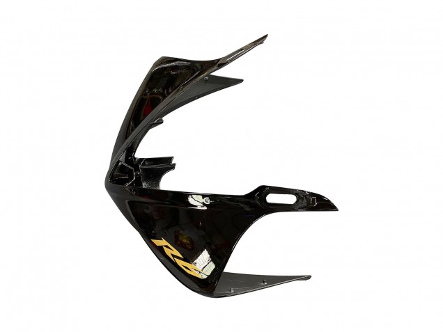 Migliori Carena Moto Yamaha YZF R6S 2006-2009 - Nero Lucido Nero Opaco Oro Decals