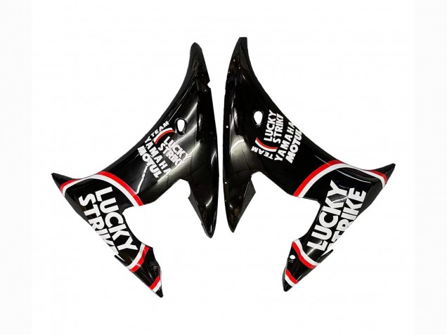 Migliori Carena Moto Yamaha YZF R6 2003-2004 - Nero Lucido Rosso Bianco Lucky Strike Motul