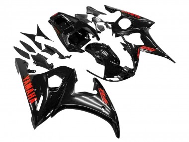 Migliori Carena Moto Yamaha YZF R6 2003-2004 - Nero Lucido Rosso