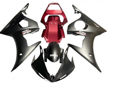 Migliori Carena Moto Yamaha YZF R6S 2006-2009 - Rosso Nero Opaco