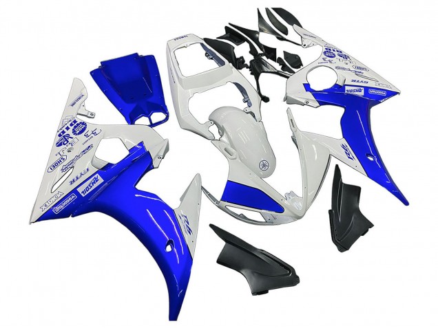 Migliori Carena Moto Yamaha YZF R6 2003-2004 - Bianco Blu GYTR