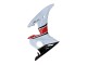 Migliori Carena Moto Yamaha YZF R6 2003-2004 - Bianco Rosso Nero Lucido