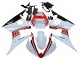 Migliori Carena Moto Yamaha YZF R6 2003-2004 - Bianco Rosso Nero Lucido