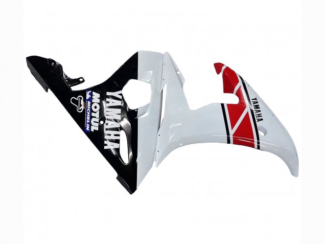 Migliori Carena Moto Yamaha YZF R6 2003-2004 - Bianco Rosso Nero Lucido Motul