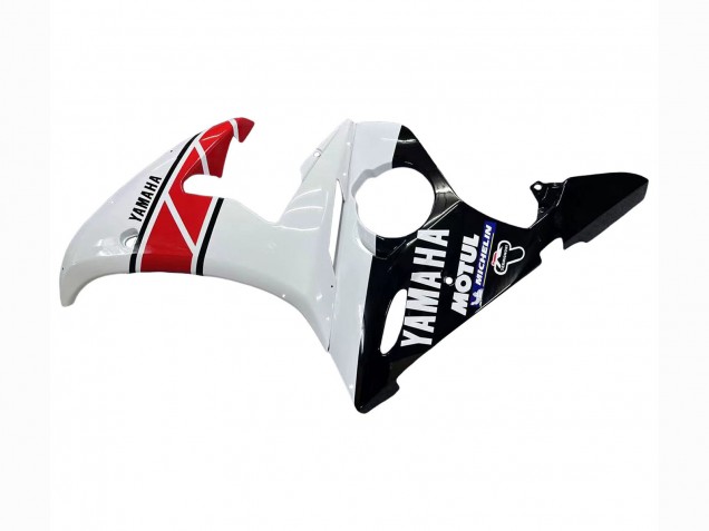 Migliori Carena Moto Yamaha YZF R6 2003-2004 - Bianco Rosso Nero Lucido Motul