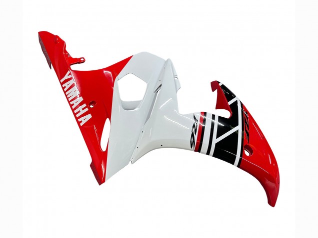 Migliori Carena Moto Yamaha YZF R6S 2006-2009 - Rosso Bianco Nero