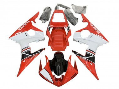Migliori Carena Moto Yamaha YZF R6S 2006-2009 - Rosso Bianco Nero