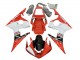 Migliori Carena Moto Yamaha YZF R6S 2006-2009 - Rosso Bianco Nero
