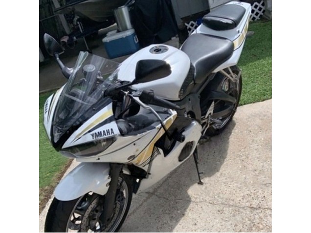 Migliori Carena Moto Yamaha YZF R6 2003-2004 - Bianco Oro