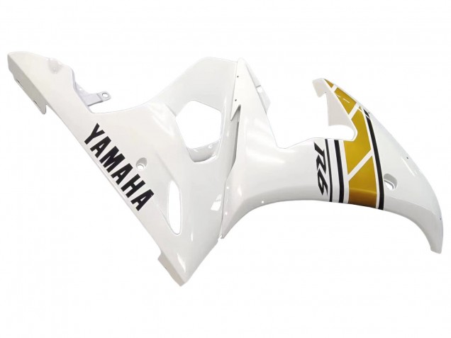 Migliori Carena Moto Yamaha YZF R6 2003-2004 - Bianco Oro