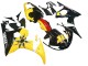 Migliori Carena Moto Yamaha YZF 600 R6 2005 - Nero Giallo Rosso 46