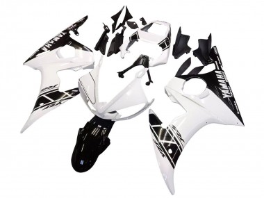 Migliori Carena Moto Yamaha YZF 600 R6 2005 - Bianco Nero