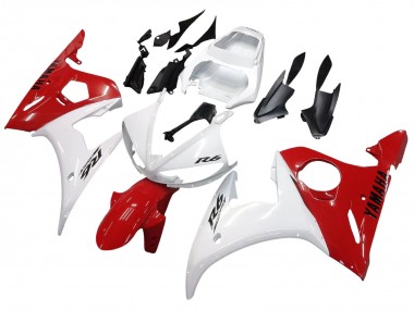 Migliori Carena Moto Yamaha YZF 600 R6 2005 - Bianco Rosso