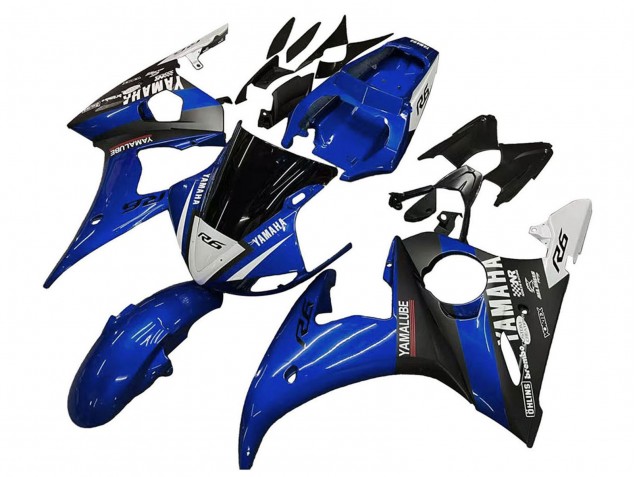 Migliori Carena Moto Yamaha YZF 600 R6 2005 - Blu Bianco Nero Yamalube