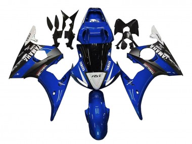 Migliori Carena Moto Yamaha YZF 600 R6 2005 - Blu Bianco Nero Yamalube