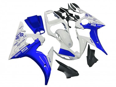 Migliori Carena Moto Yamaha YZF 600 R6 2005 - Bianco Blu Yamalube
