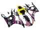 Migliori Carena Moto Yamaha YZF 600 R6 2005 - Nero Rosa Giallo Repsol 46
