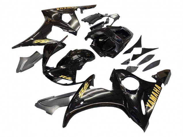 Migliori Carene Moto Yamaha YZF 600 R6 2005 - Nero Oro