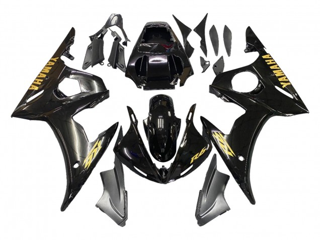 Migliori Carene Moto Yamaha YZF 600 R6 2005 - Nero Oro