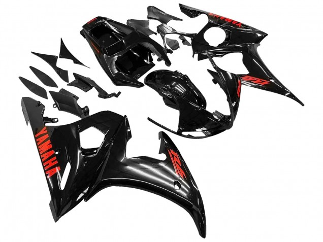 Migliori Carena Moto Yamaha YZF 600 R6 2005 - Nero Rosso