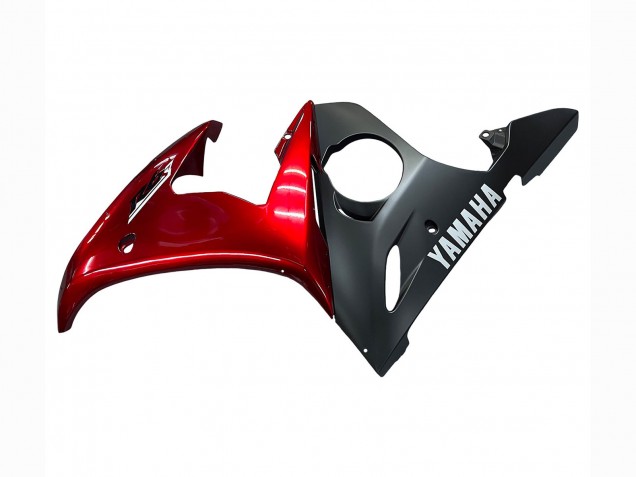 Migliori Kit Carena Moto Yamaha YZF 600 R6 2005 - Rosso Nero Opaco
