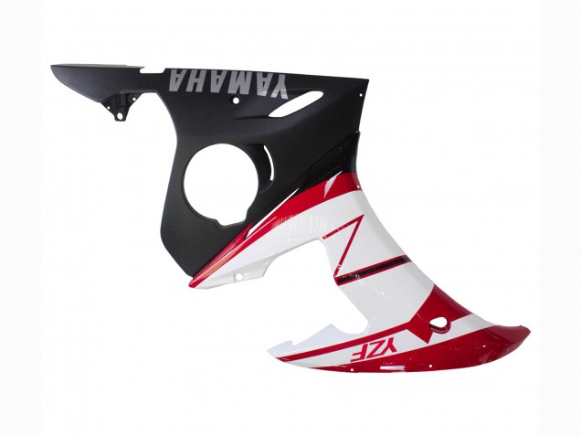 Migliori Carena Moto Yamaha YZF 600 R6 2005 - Rosso Bianco Nero Opaco