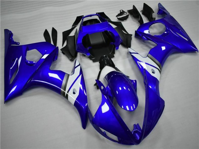 Migliori Carena Moto Yamaha YZF 600 R6 2005 - Blu Bianco