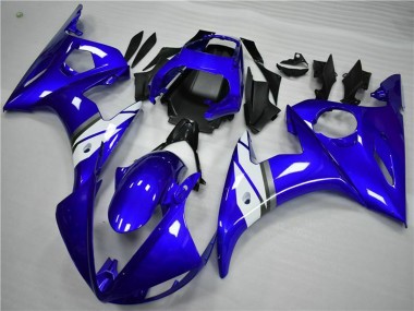Migliori Carena Moto Yamaha YZF 600 R6 2005 - Blu Bianco