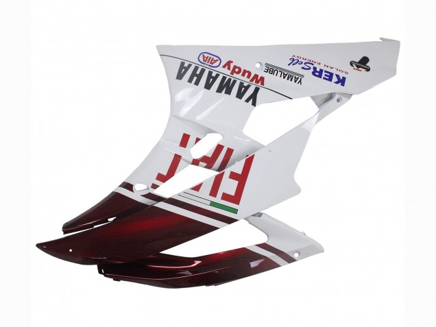 Migliori Carena Moto Yamaha YZF 600 R6 2006-2007 - Bianco Rosso Bordeaux Fiat Acer Yamalube
