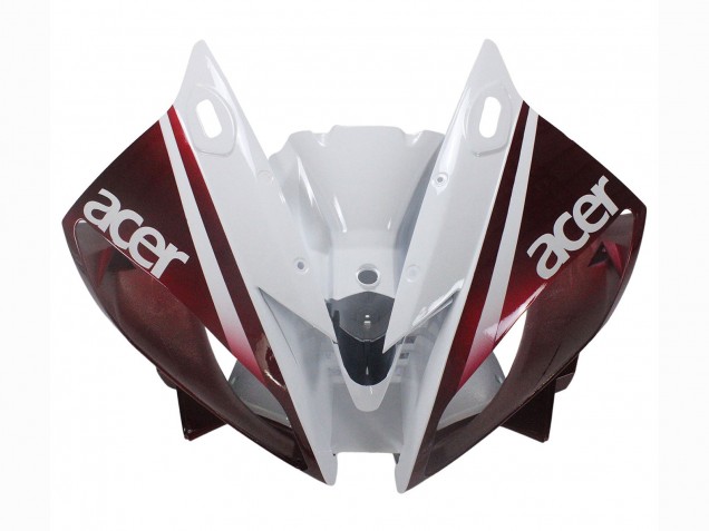 Migliori Carena Moto Yamaha YZF 600 R6 2006-2007 - Bianco Rosso Bordeaux Fiat Acer Yamalube