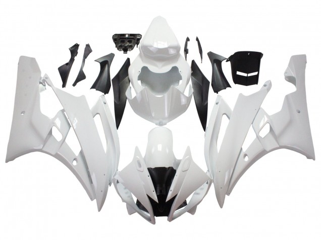 Migliori Carena Moto Yamaha YZF 600 R6 2006-2007 - Bianco