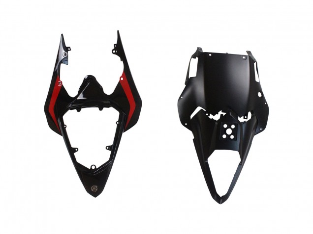 Migliori Carena Moto Yamaha YZF 600 R6 2008-2016 - Argento Nero Rosso Squalo 4