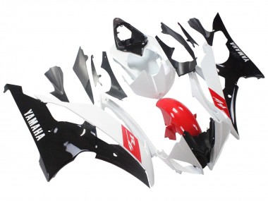 Migliori Carena Moto Yamaha YZF 600 R6 2008-2016 - Bianco Rosso Nero Lucido