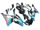 Migliori Carena Moto Yamaha YZF 600 R6 2008-2016 - Azzurro Chiaro Nero Opaco Petronas ENEOS