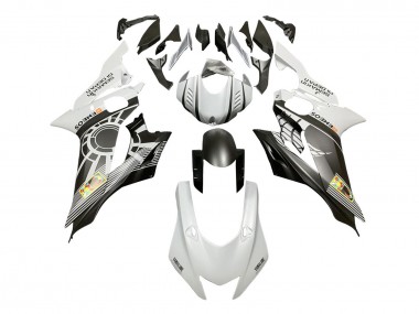 Migliori Carena Moto Yamaha YZF 600 R6 2017-2023 - Bianco Grigio Nero Opaco ENEOS Semakin Didepan