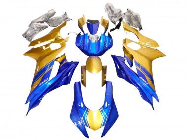 Migliori Carena Moto Yamaha YZF 600 R6 2017-2023 - Oro Blu