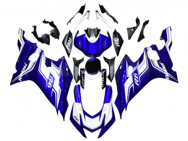 Migliori Carena Moto Yamaha YZF 600 R6 2017-2025 - Bianco Blu