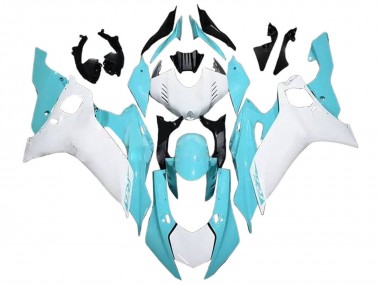 Migliori Carena Moto Yamaha YZF 600 R6 2017-2023 - Bianco Azzurro Chiaro