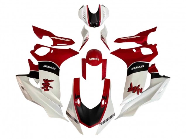 Migliori Carena Moto Yamaha YZF 600 R6 2017-2025 - Bianco Rosso Nero