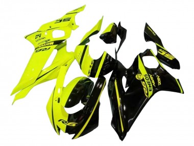 Migliori Carena Moto Yamaha YZF 600 R6 2017-2023 - Neon Giallo Nero Lucido Diviso