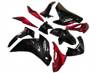 Migliori Carena Moto Honda CBR250RR 2011-2015 - Nero Lucido Rosso