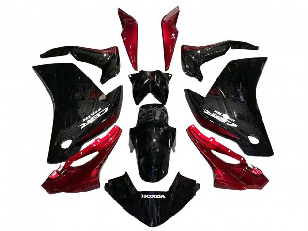Migliori Carena Moto Honda CBR250RR 2011-2015 - Nero Lucido Rosso