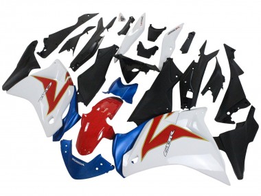 Migliori Carena Moto Honda CBR250RR 2011-2015 - Bianco Rosso Azzurro Chiaro