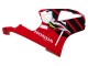 Migliori Carena Moto Honda VTR1000 2000-2006 - Argento Rosso Nero Banda Corsa