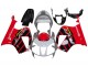 Migliori Carena Moto Honda VTR1000 2000-2006 - Argento Rosso Nero Banda Corsa