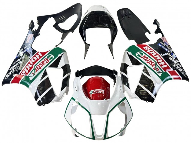 Migliori Carena Moto Honda VTR1000 2000-2006 - Bianco Rosso Verde Nero Lucido Castrol