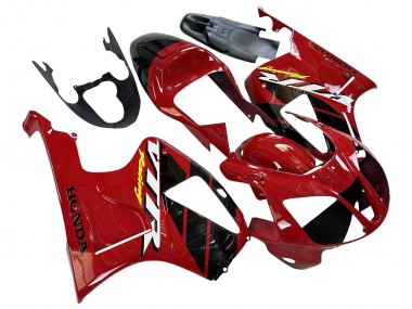Migliori Carena Moto Honda VTR1000 2000-2006 - Rosso Nero Banda Corsa